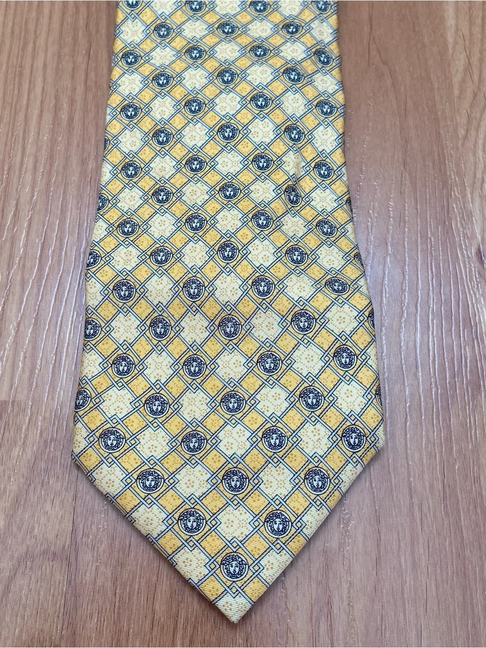 Gianni Versace Medusa Head Allover Print Vintage 90s Men’s Silk Tie